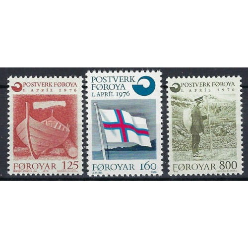 Faroe Is 21-23 MNH 1976 set (an7739)