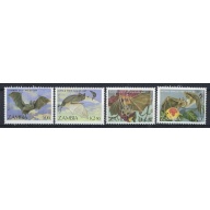 Zambia 466-69 MNH 1989 Bats (an7749)