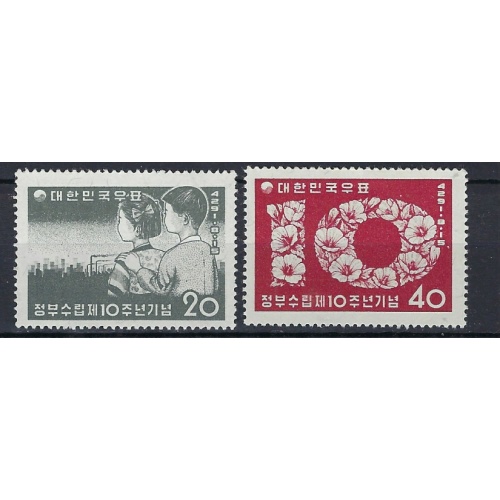 South Korea 284-85 MNH 1958 set (an8012)