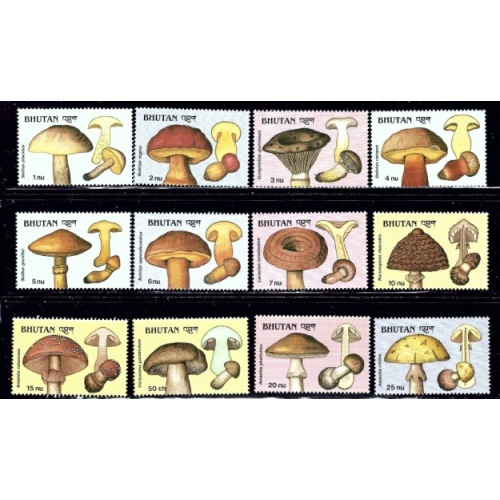 Bhutan 713-24 MNH 1989 Orchids (an8226)