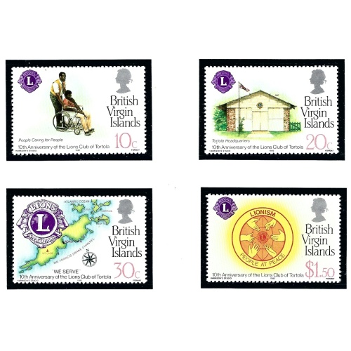 British Virgin Is 426-29 MNH 1982 Lions International (an8594)