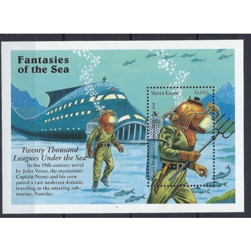 Sierra Leone 1956 MNH 1996 Twenty thousand leagues under the sea (an8742)