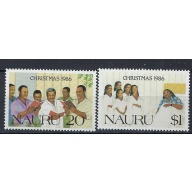 Nauru 329-30 MNH 1986 Christmas (an8877)