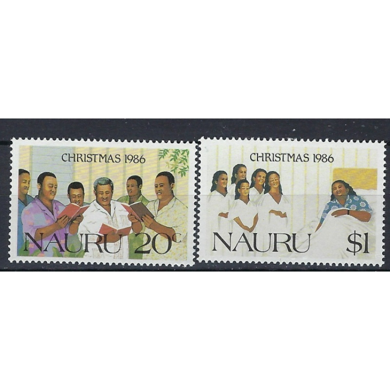 Nauru 329-30 MNH 1986 Christmas (an8877)