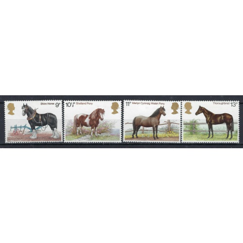 Great Britain 839-42 MNH 1978 Horses  (an9021)