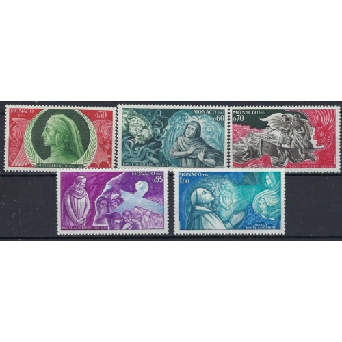 Monaco 624-28 MNH 1966 set (an9068)
