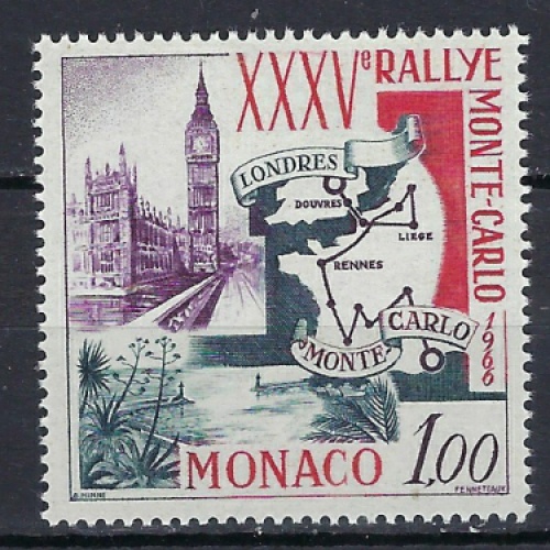 Monaco 629 MNH 1966 issue (an9073)