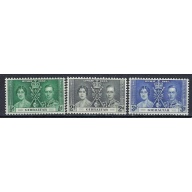 Gibraltar 104-06 MNH 1937 KGVI Coronation (an9496)