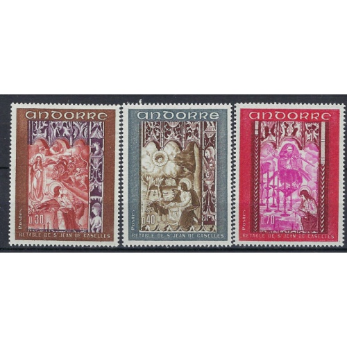 French Andorra 192-94 MNH 1969 set (an9867)