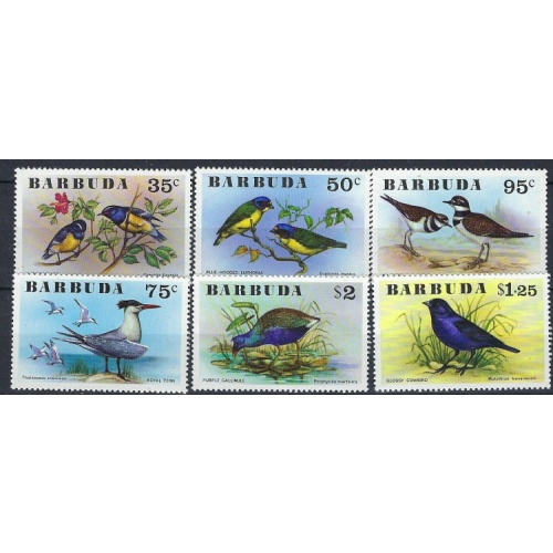 Barbuda 238-43 MNH 1976 Birds (an9875)