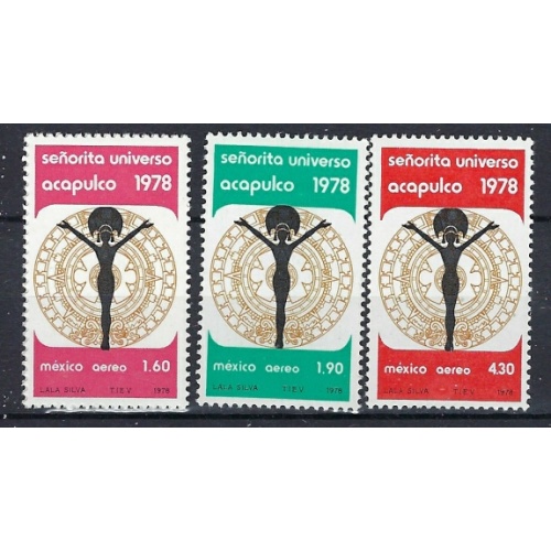 Mexico C570-72 MNH 1978 set (an9900)