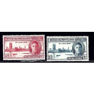 Solomon Is 80-81 MNH 1946 Peace Issue (ap1041)