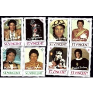 St Vincent 894-97 MNH 1985 Michael Jackson (ap1585a)