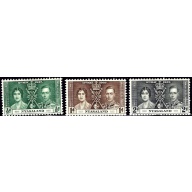 Nyasaland 51-53 MH 1937 KGVI Coronation (ap1632a)
