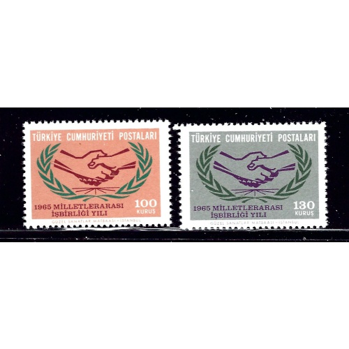 Turkey 1647-47 MNH 1965 International Cooperation Year (ap1689)