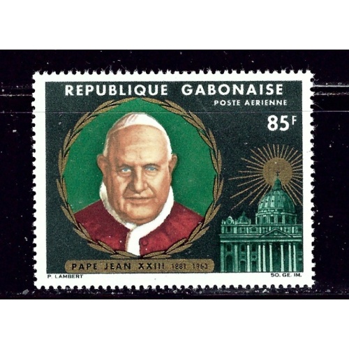 Gabon C40 MNH 1965 Pope John XXIII (ap2090a)