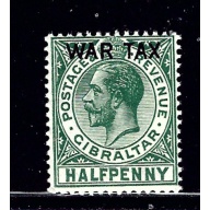 Gibraltar MR1 MH 1918 issue (ap2124)