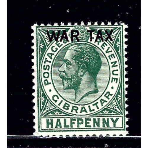 Gibraltar MR1 MH 1918 issue (ap2124)