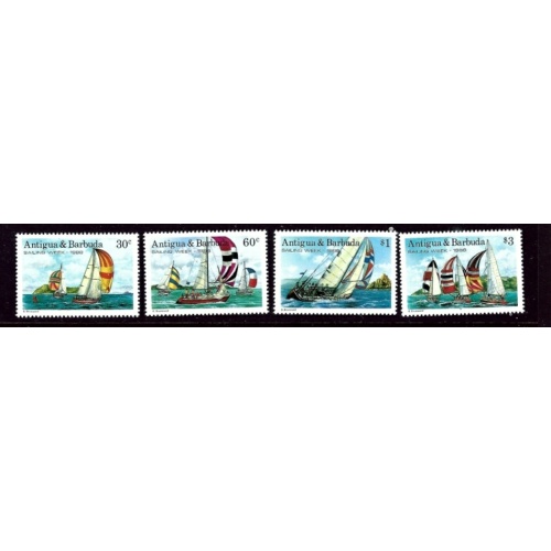 Antigua 1112-15 MNH 1988 Yachts (ap3421)