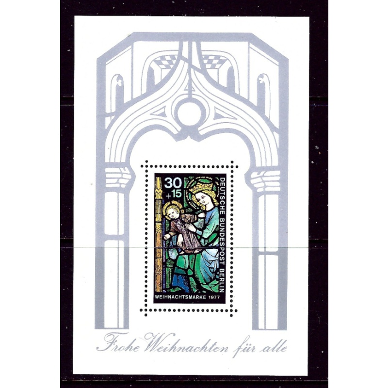 Germany Berlin 9NB141 MNH 1977 Christmas (ap4206)