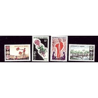 Dahomey 222-25 MNH 1966 Boy Scouts (ap4343)
