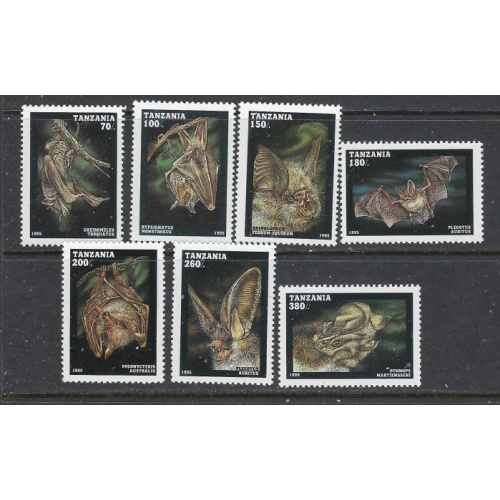 Tanzania 1396-1402 MNH 1995 Bats (ap7081)