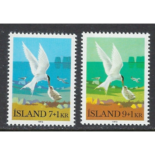 Iceland B23-24 MNH 1972 Birds (ap8343)