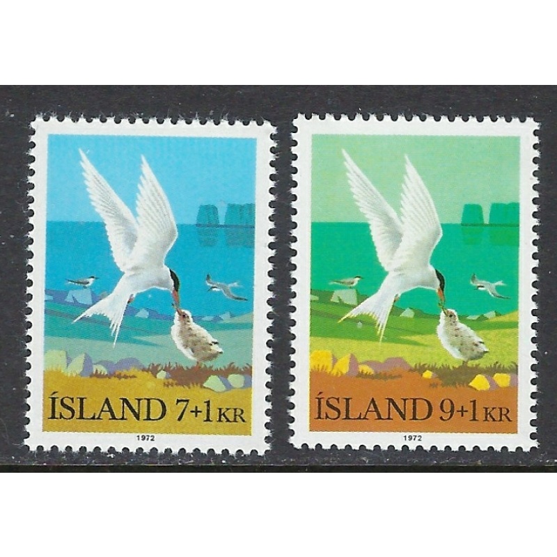 Iceland B23-24 MNH 1972 Birds (ap8343)