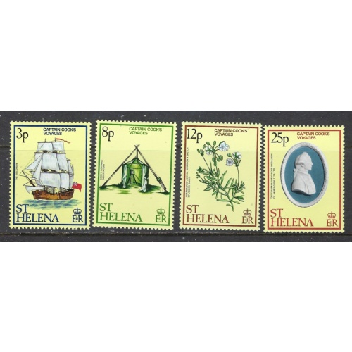 St Helena 324-27 MNH 1979 Capt Cook (ap8616)