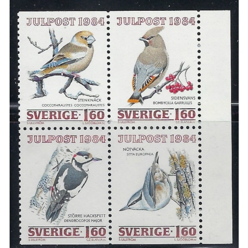 Sweden 1517-20 MNH 1984 Birds (ap8828a)