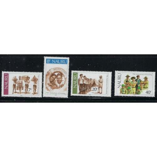 Nauru 244-49 MNH 1982 Scouting Year (fe1130)
