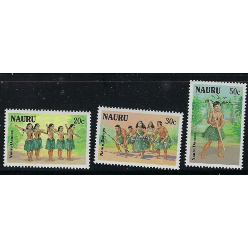 Nauru 331-33 MNH 1987 Tribal Dances (fe1135)