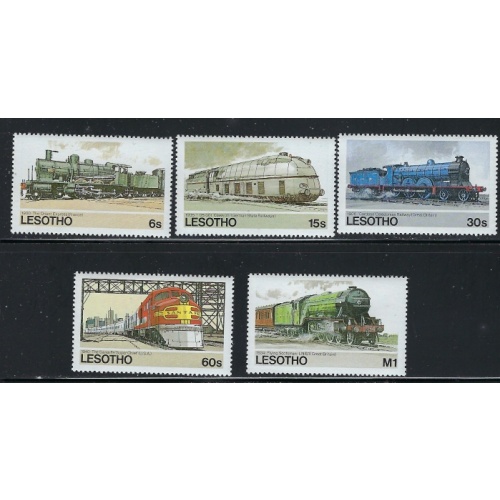 Lesotho 453-57 MNH 1984 Trains (fe1153)