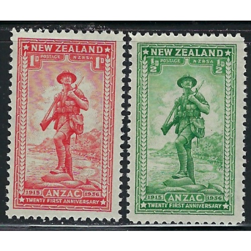 New Zealand B9-10 MNH 1936 set (fe1694)
