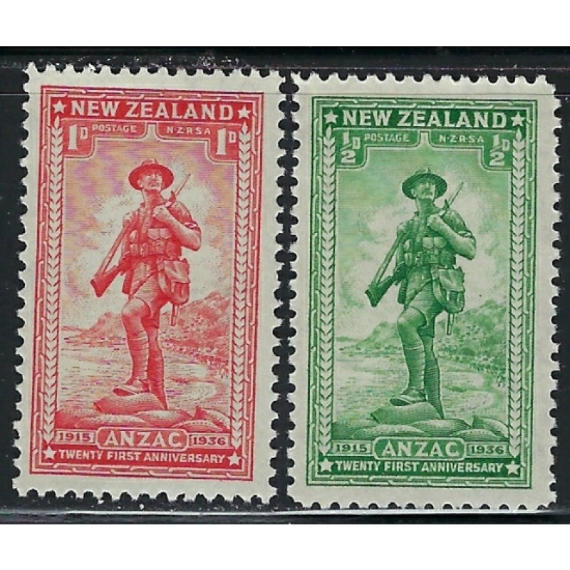 New Zealand B9-10 MNH 1936 set (fe1694)