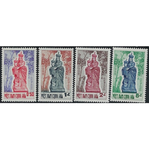 South Vietnam 193-96 MNH 1962 Madonna of Vang (fe1891a)