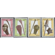 Fiji 560-63 MNH 1986 War Clubs (fe2371a)