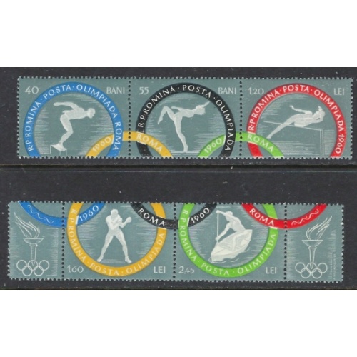 Romania 1328a/1330a MNH 1960 Olympics (fe2437)
