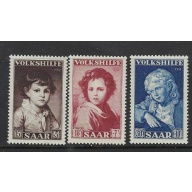 Saar 692-94 MNH 1952 set (fe3097)