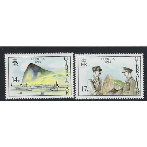 Gibraltar 435-36 MNH 1982 Europa (fe4003)