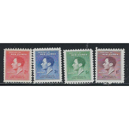 New Guinea 48-51 MNH 1937 KGVI Coronation (fe4806)