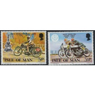 Isle of Man 33-34 MNH 1973 Motorcycle Races (fe4947a)