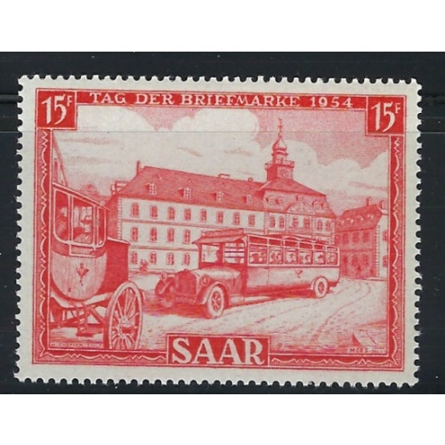Saar 249 MNH 1954 Postal Service (fe5133)
