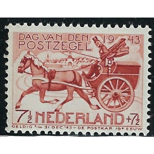 Netherlands B148 MNH 1943 Mail Cart (fe5660)