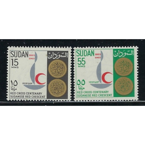 Sudan 162-63 MNH 1963 Red Cross (fe5770)