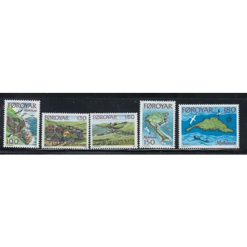 Faroe Is 31-35 MNH 1978 set (fe6128)