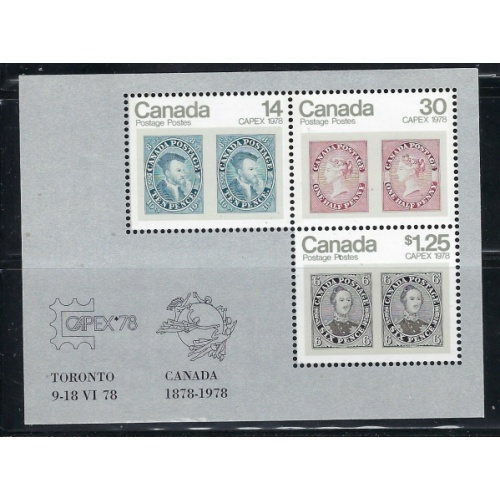Canada 756a MNH 1978 souvenir sheet (fe7566)