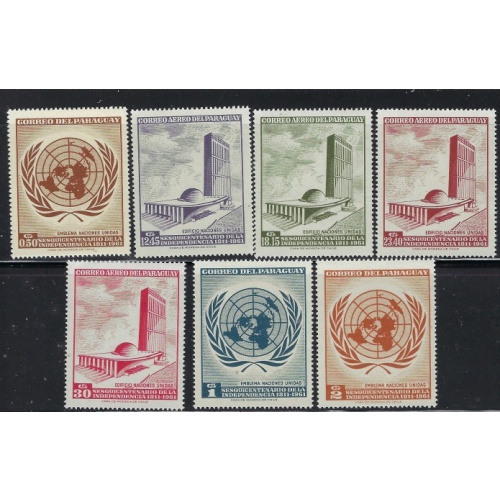 Paraguay 666-673 MNH 1962 set (fe9090a)