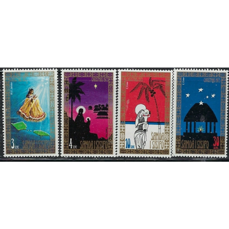 Samoa 391-94 MNH 1973 Christmas (fe9132)