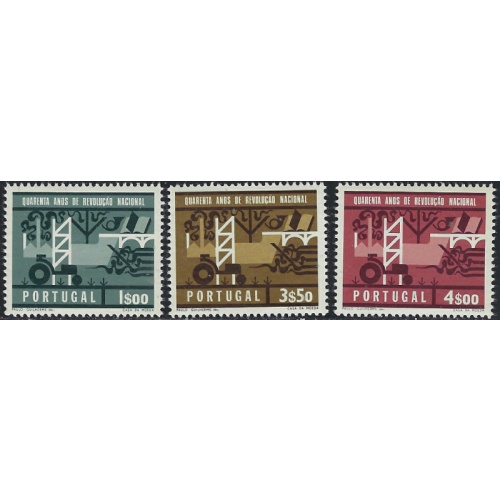 Portugal 971-73 MNH 1966 set (ha1105)